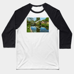 Aubreys Lift Bridge  At Thrupp Baseball T-Shirt